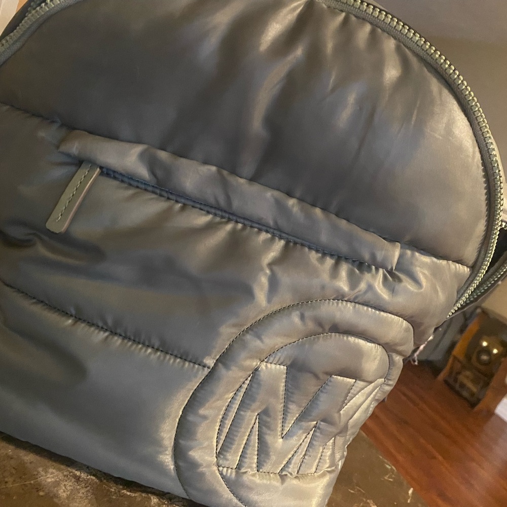 - Brand new quilt Army green Michael Kors backpack with tags